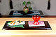 おつまみと一緒に--ひょうたん盃ぐいのみ（赤）