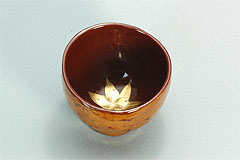 みかん盃ぐいのみ（茶）